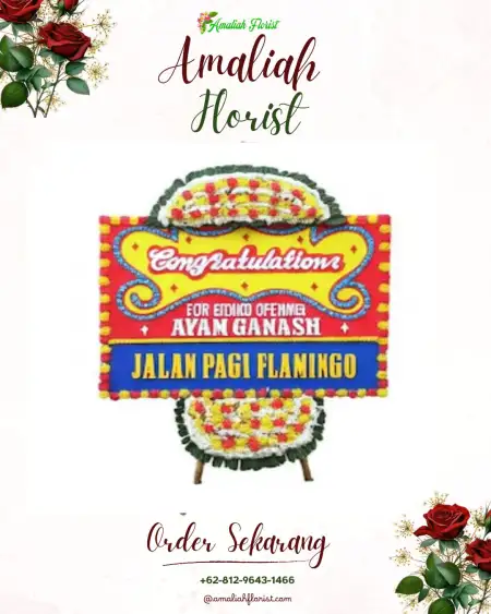 Sewa Papan Bunga Dempet